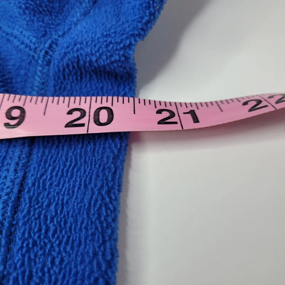 The North Face Fleece Pullover Mens Small Blue Excellent Quarter Zip‎ Thumbholes
